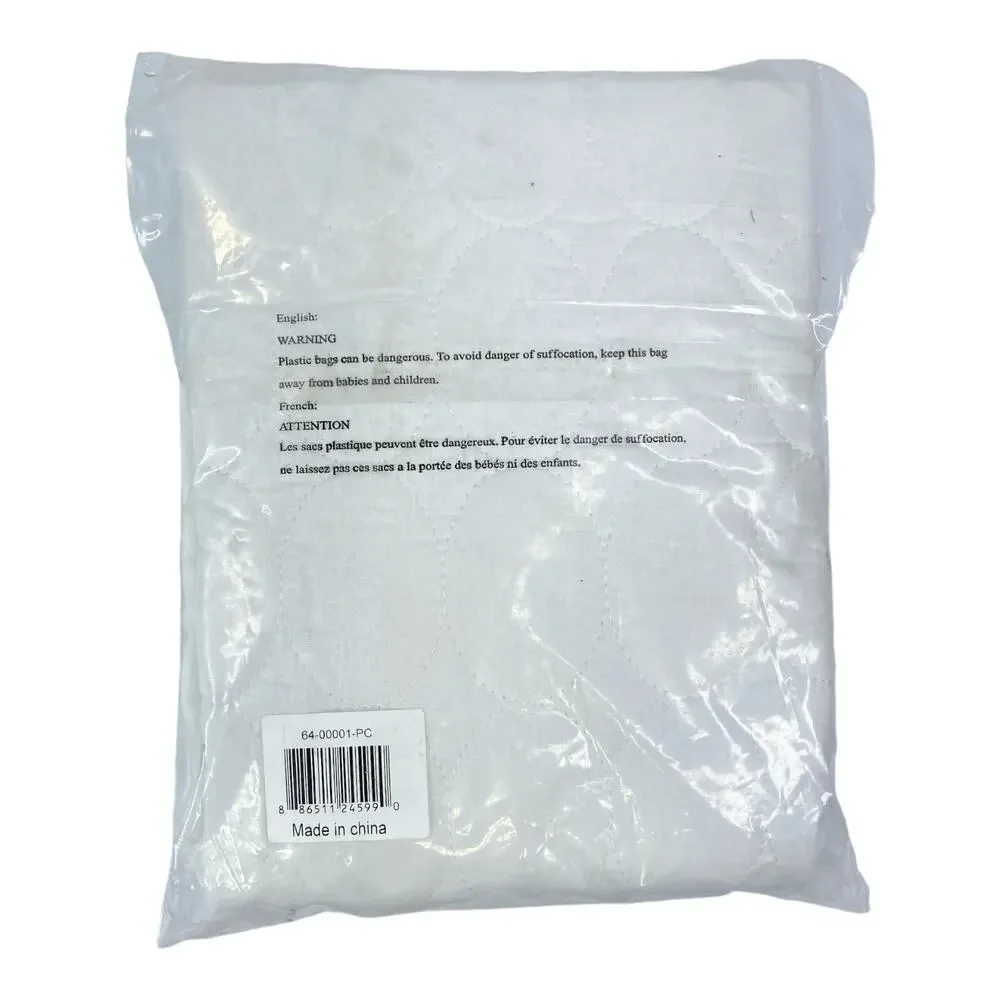 White Queen Sized Bed Bug Pillowcase Protector Hypoallergenic
